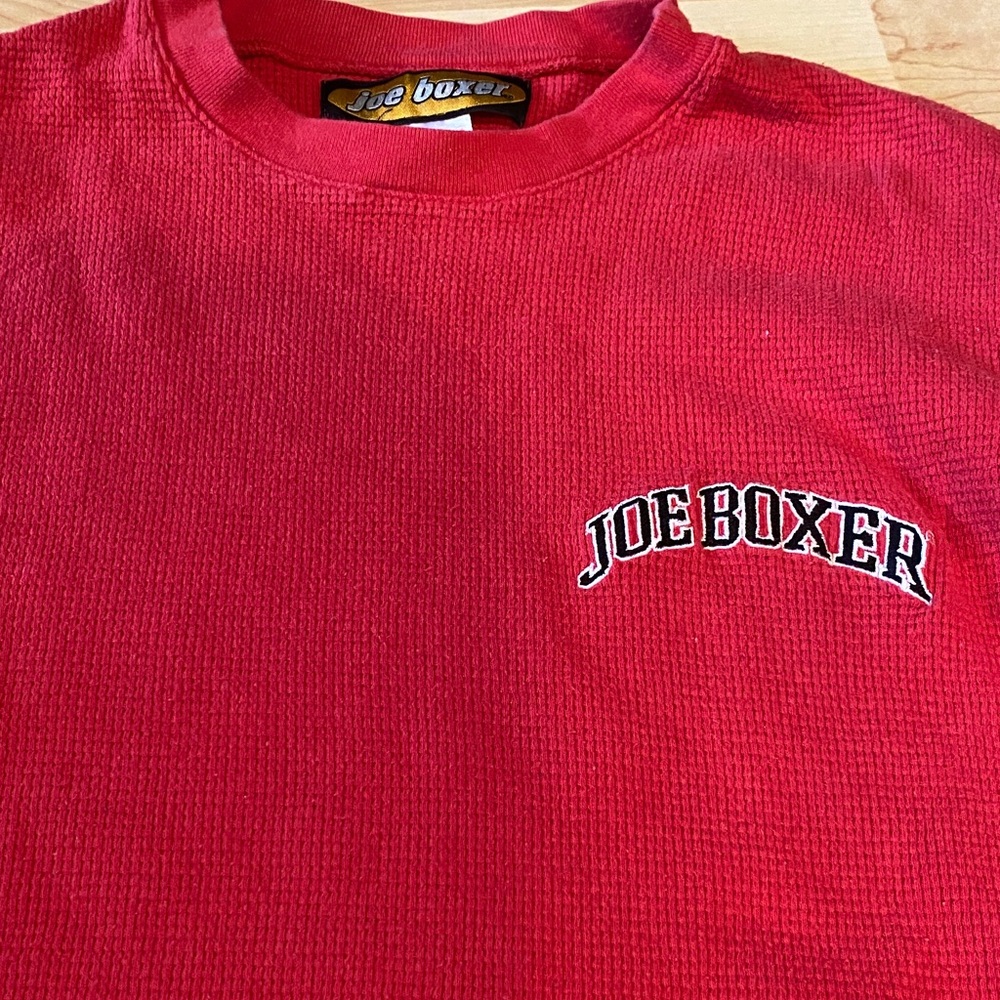 Men’s Joe Boxer Vibrant Red Crewneck long sleeve shirt